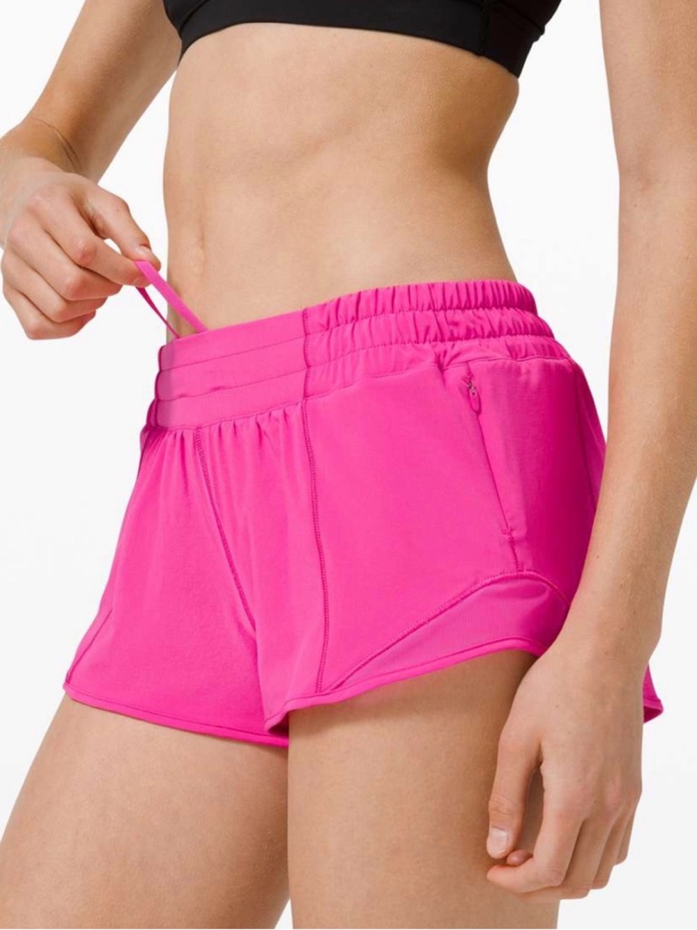 lululemon hotty hot Bright Pink Running Shorts